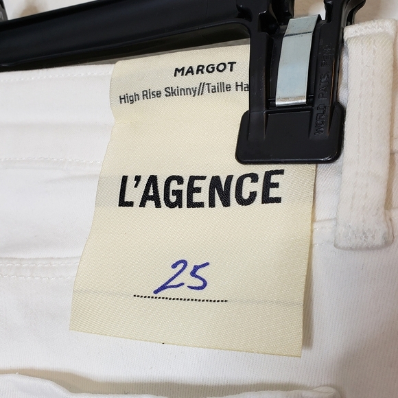 NEW L'AGENCE Margot Hi Rise Skinny Jeans  Crystals Rhinestones Ankle Luxury Chic - Picture 7 of 14